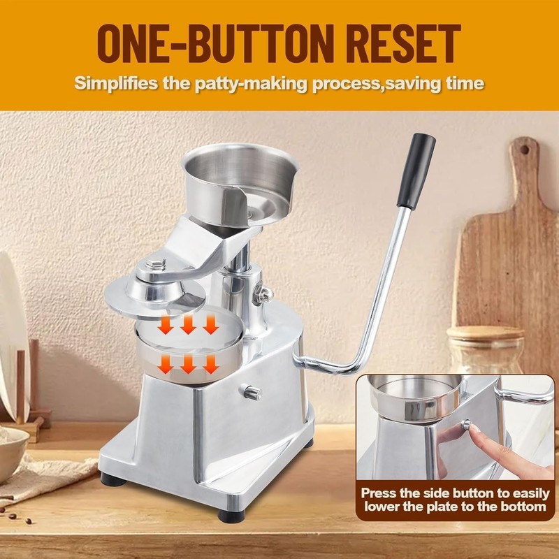 Commercial Burger Patty Maker Hamburger Meat Press Forming Machine 4"/5"/6" gallery