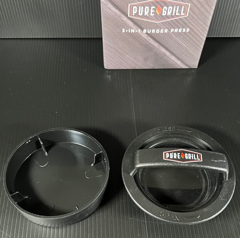 Pure Grill 3-in-1 Burger Press - Patty Maker with 100 Wax Papers - New gallery