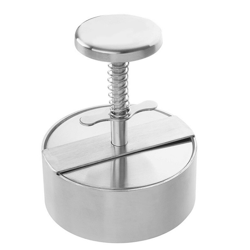 Stainless Steel Patties Mold Burger Meat Press Kitchen Gadgets new USA gallery