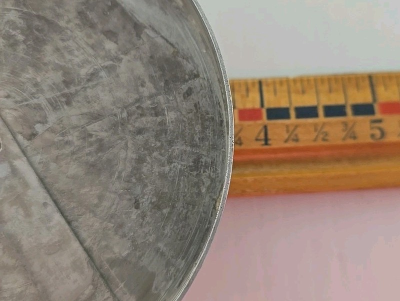Vintage Aluminum Burger Press with Slide Bar by HEUCK 3.75 " Cin'ti 20.0 gallery