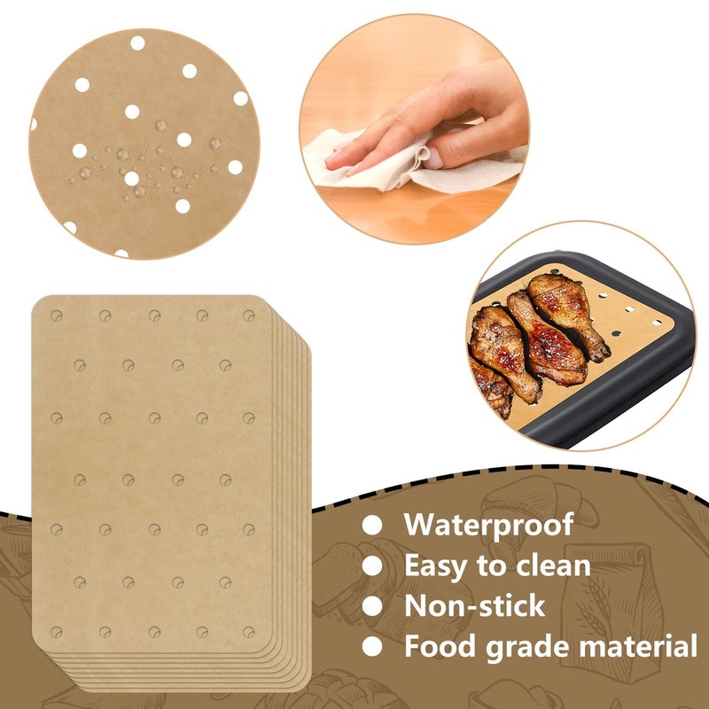 200 Sheets Air Fryer Disposable Paper Liner 5.5 x 8.3inch, Primary color gallery