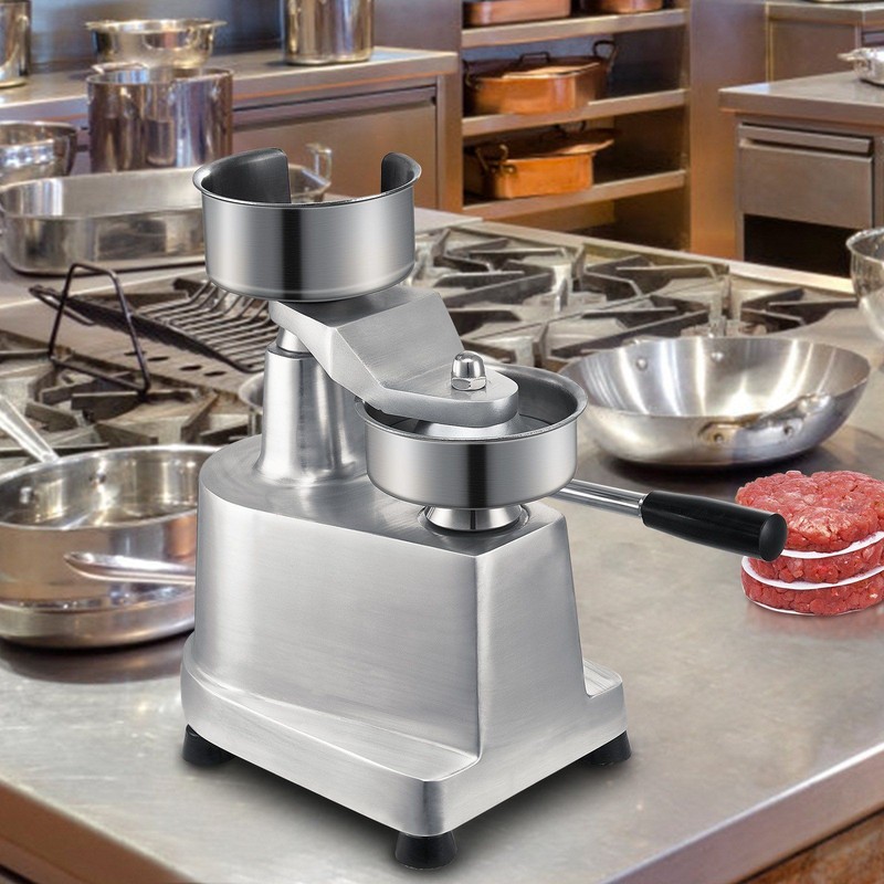 5in Commercial Burger Patty Maker Kitchen Meat Forming Processor w/1000Pc Papers gallery