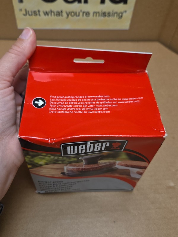 Weber 6483 Original Burger Press 1/4 1/2 lb Patties BBQ Grill Tool Sealed gallery