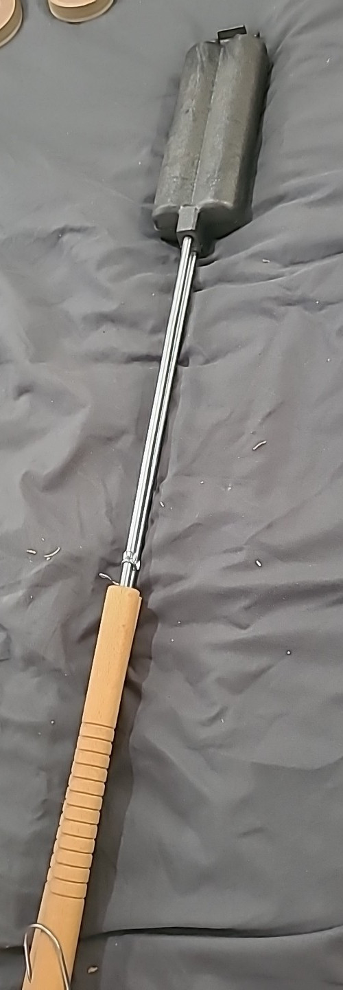 Old Mountain Pre Seasoned Double Hot Dog Bratwurst Iron, 26 Inch Long Camp Fire gallery