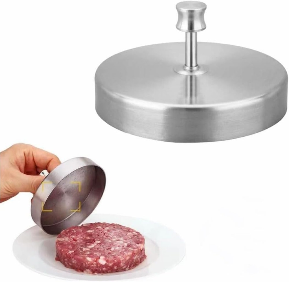 304 Stainless Steel Hamburger Press Patty Maker for BBQ Grill