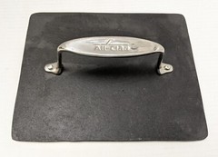 ALL-CLAD Heavy Cast Iron Burger Panini Bacon Sandwich Grill Press 8″ x 10″
