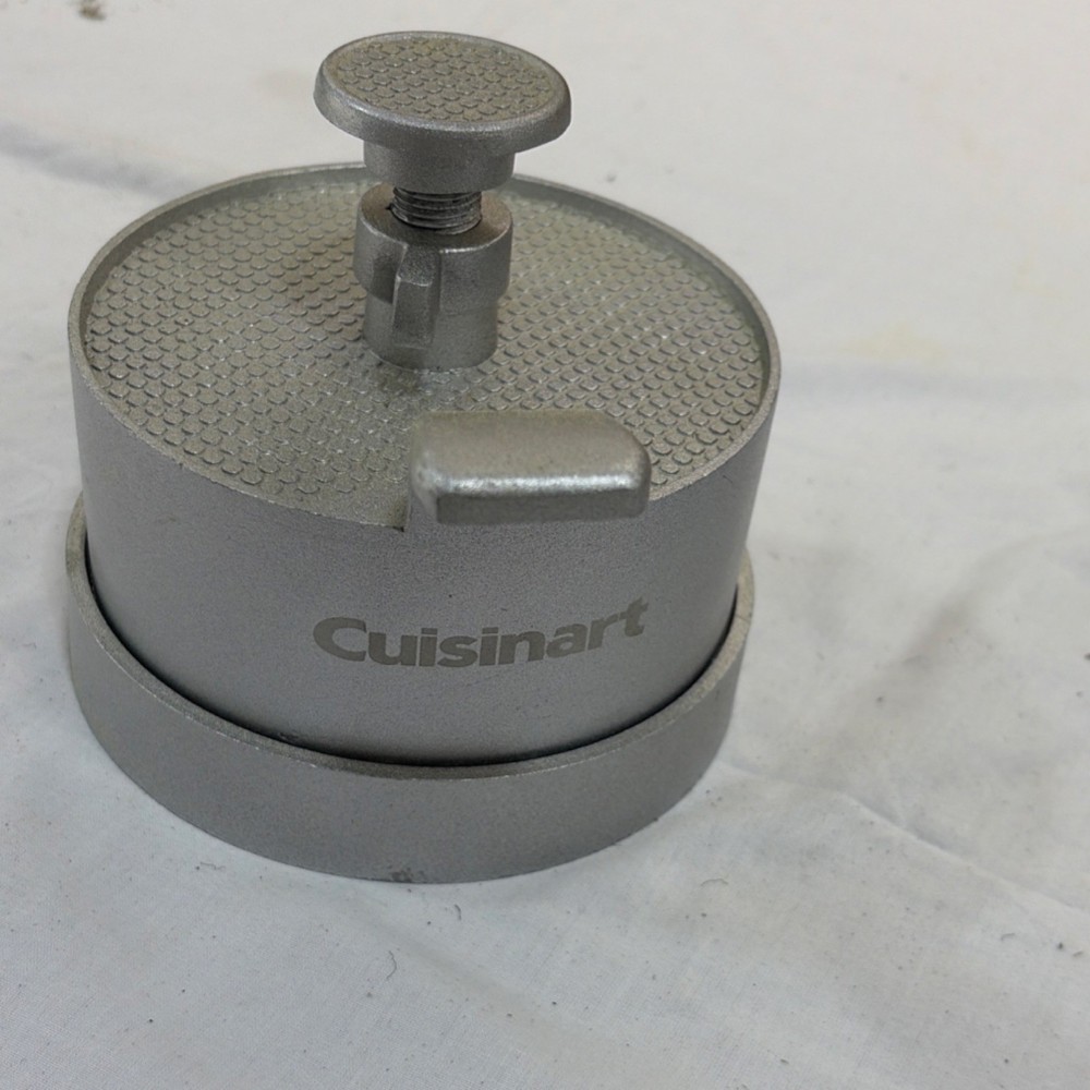 Cuisinart Single Non-Stick Metal Burger Press Medium Silver 1 Hole Kitchen Tool
