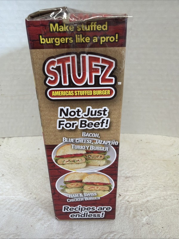 STUFZ Americas Stuffed Burger (1 Pack) | Make Burgers Like a Pro, As-Seen-On TV gallery