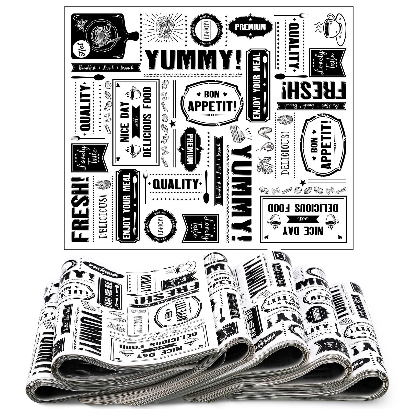 Seajan 13x15.8 Inch Newsprint Wax Paper Sheets Newspaper 13 x 15.8 inches gallery