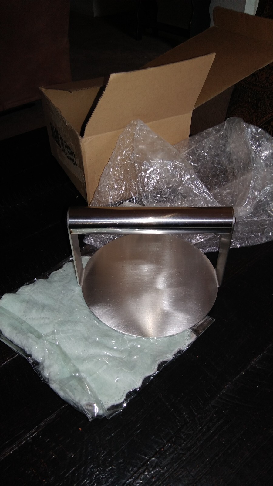 Burger Press,Round Smash Burger Press,Griddle Accessories Kit for Grill, Hamburg gallery