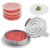Burger Press Adjustable Thickness 3 in 1 Hamburger Patty Maker Aluminum Non S... gallery