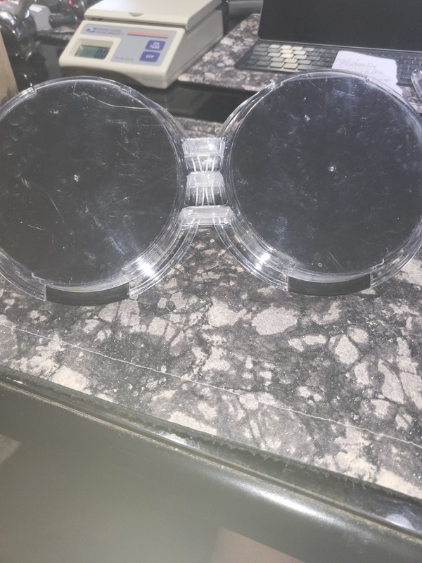 Double Burger Patty Press Plastic Clear Black Kitchen Gadget Tool gallery
