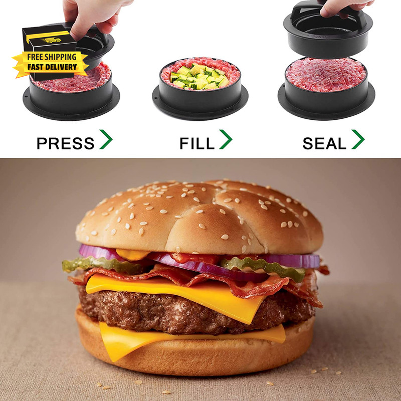 Burger Press Hamburger Patty Maker Slider Press Stuffed Burger Patty Press Regul gallery