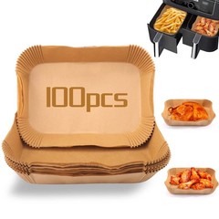 100Pcs Air fryer Baking Paper Rectangular – Large,