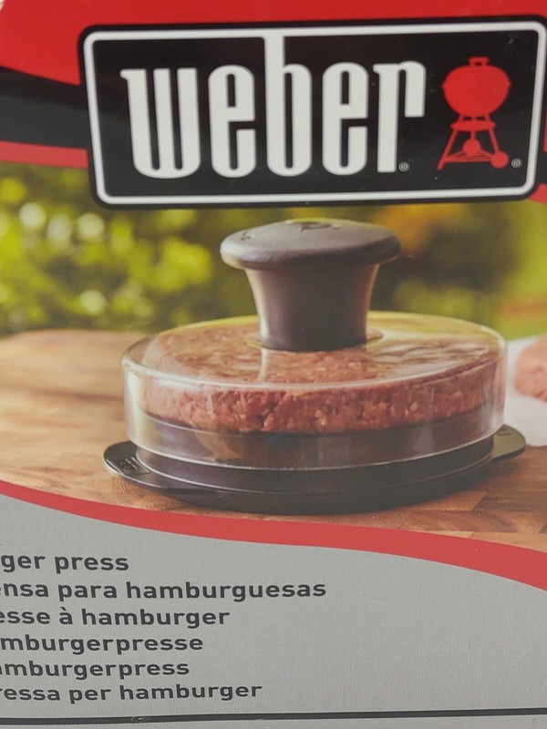 Weber Burger Press 6483 Dishwasher Safe Presses 1/2lb & 1/4lb Hamburger Patties gallery