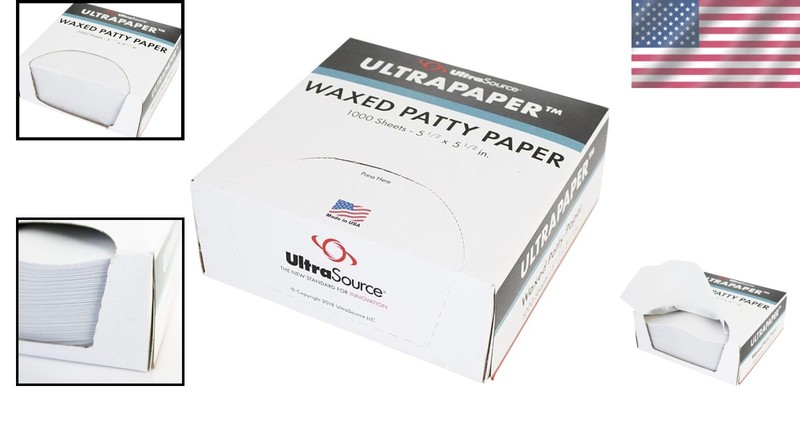 Versatile 1000 Count Hamburger Patty Paper - 5.5" x 5.5", Biodegradable Sheets gallery