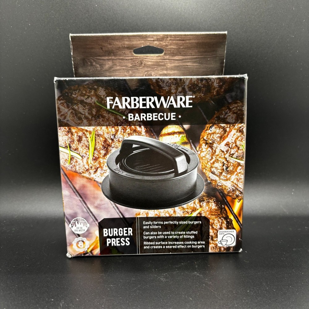Farberware Burger Press - Patty Maker - BBQ - Hamburger Press Nonstick Mold -New