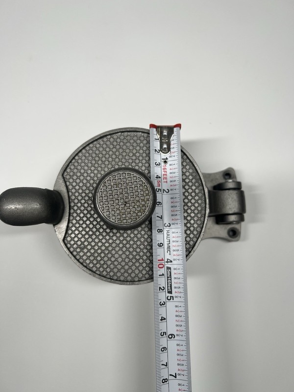 Vintage Commercial Grade 4 5/8" Metal Adjustable Hamburger Patty Press gallery
