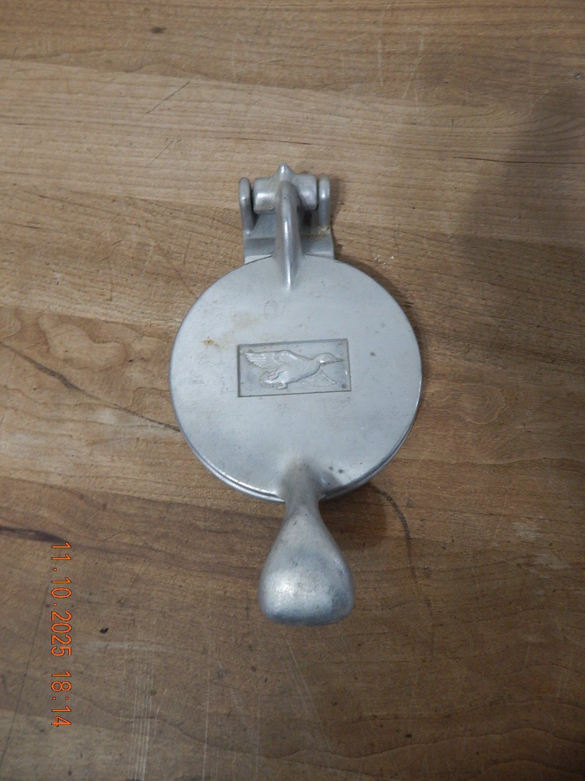 Vintage Hamburger Press Mallard Duck Design Die-cast Aluminum; Perfect Bun Size gallery
