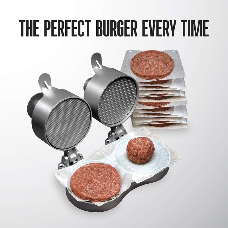Nonstick Burger Press - Makes Perfect Patties for Hamburger, Crab Cakes & Sau... gallery