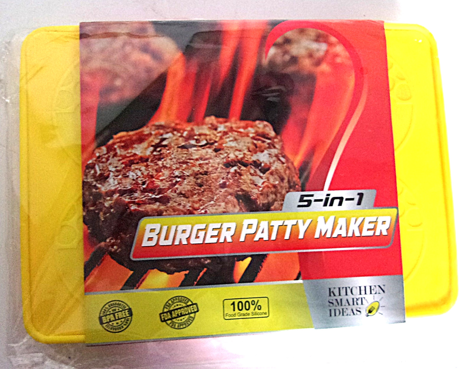 Camping Lot 5-in-1 Silicone Burger Presses w/Hotdog Holder & Condiment Bottles gallery