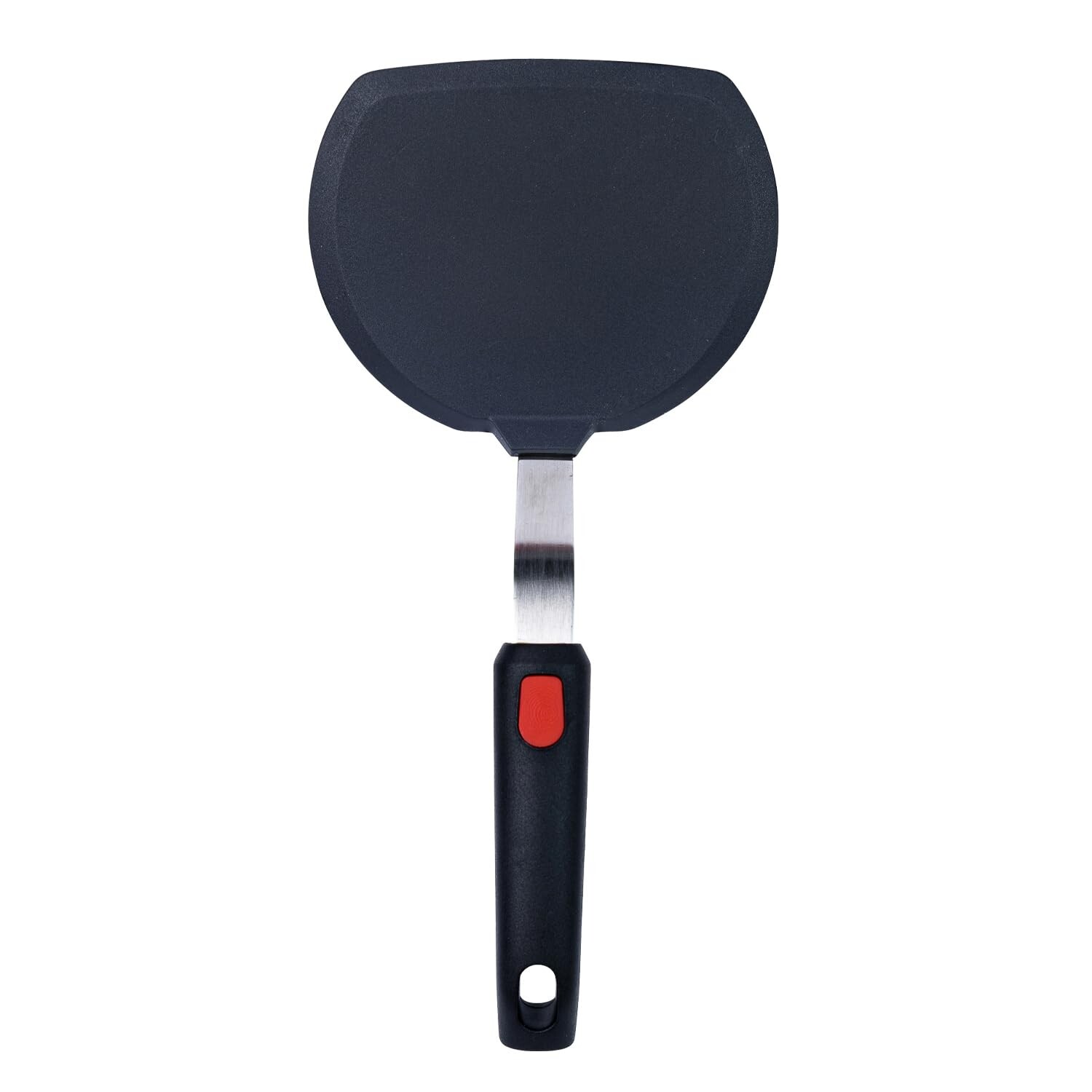 Silicone Pancake Spatula | Wide Beveled Edge Flipper with Stainless Steel Cur... gallery