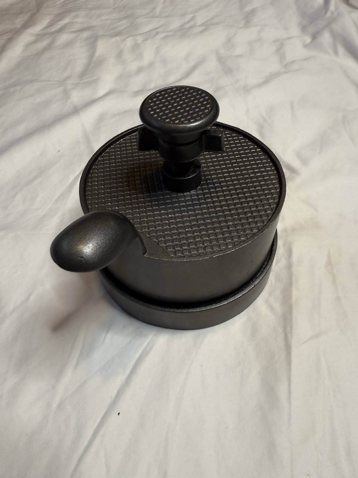 Single Hamburger Press Heavy Duty Cast Aluminum Patty Maker Adjustable Thickness gallery