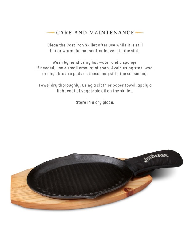 Jim Beam JB0159, Heavy Duty Construction, Pre Seasoned Cast Iron Skillet with... gallery