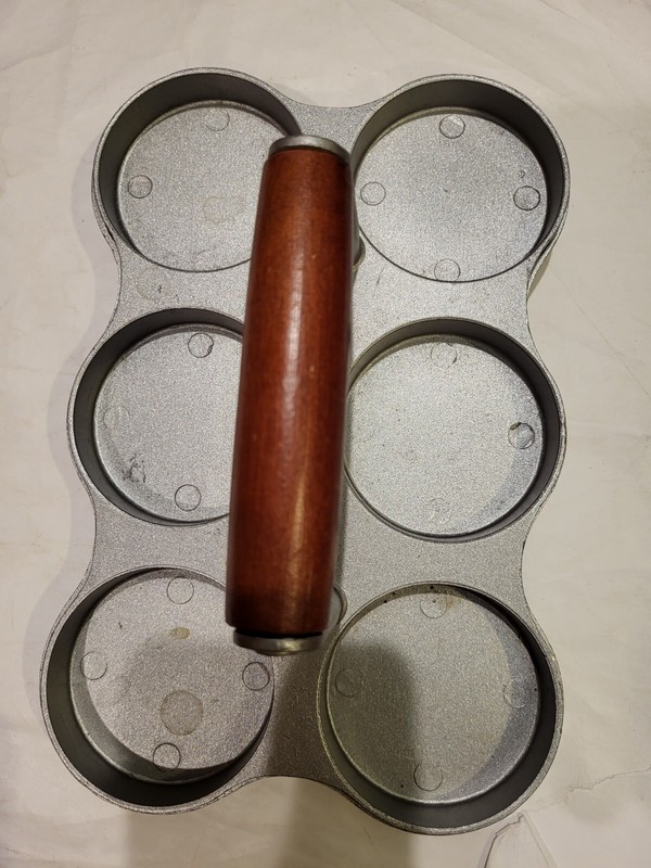 Norpro 6 Cavity Cast Aluminum 2 oz Mini Burger Press- Grilling Time! gallery