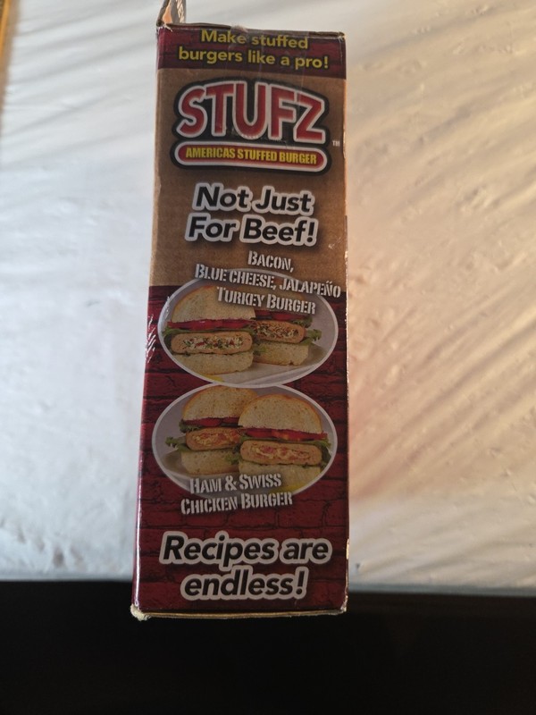 Stuffed Burger Press STUFZ Americas Hamburger Patty Molds Maker Sliders BBQ US gallery