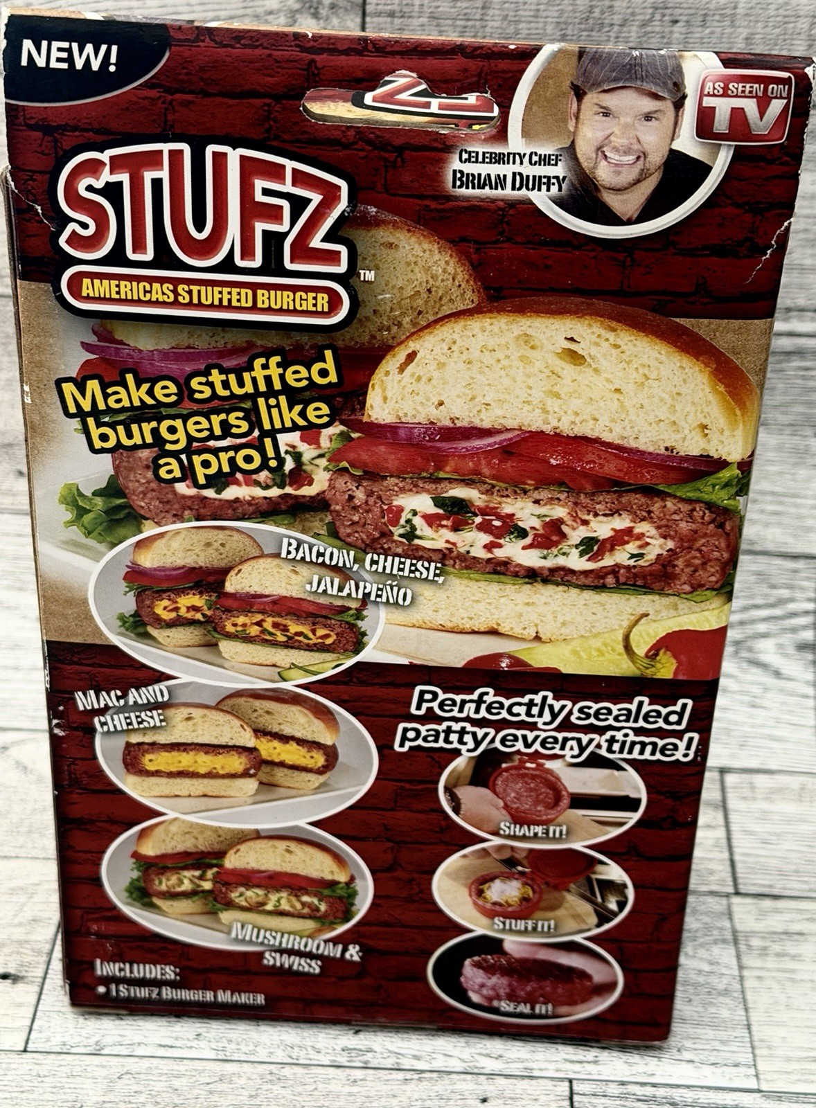 STUFZ Americas Stuffed Burger Maker As Seen On TV Hamburger Ships FAST! gallery