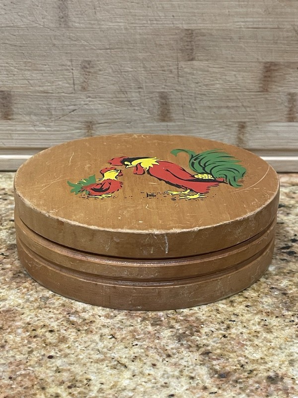 1950’s Wood Hamburger Press With Bathe Signature , In Great Shape . gallery