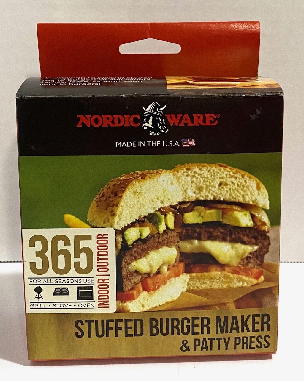 NORDIC WARE STUFFED BURGER MAKER & PATTY PRESS....NO INSTRUCTIONS gallery