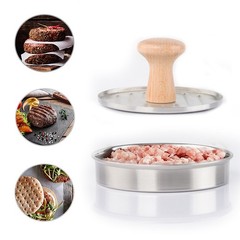 Large Burger Press Mold Stainless Steel Dough Press for Kitchen Use