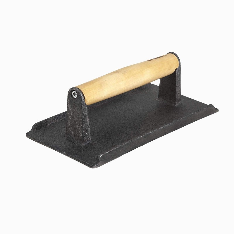 Cast Iron Steak Weight, 4.25-Inch by 8.25-Inch,Black, Tan, Medium New gallery