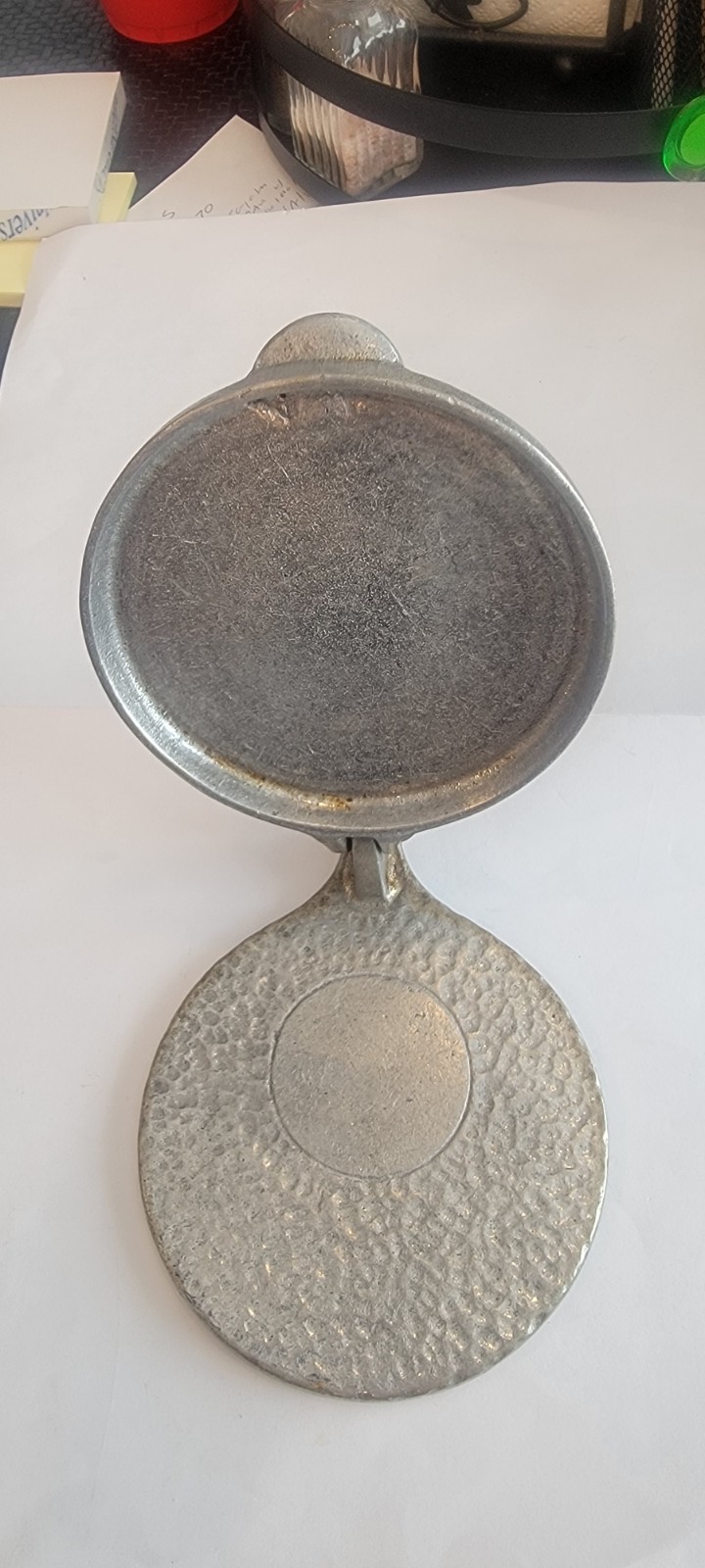 Vintage Aluminum Meat Press Hamburger Patty Maker 4 X 5.5" gallery