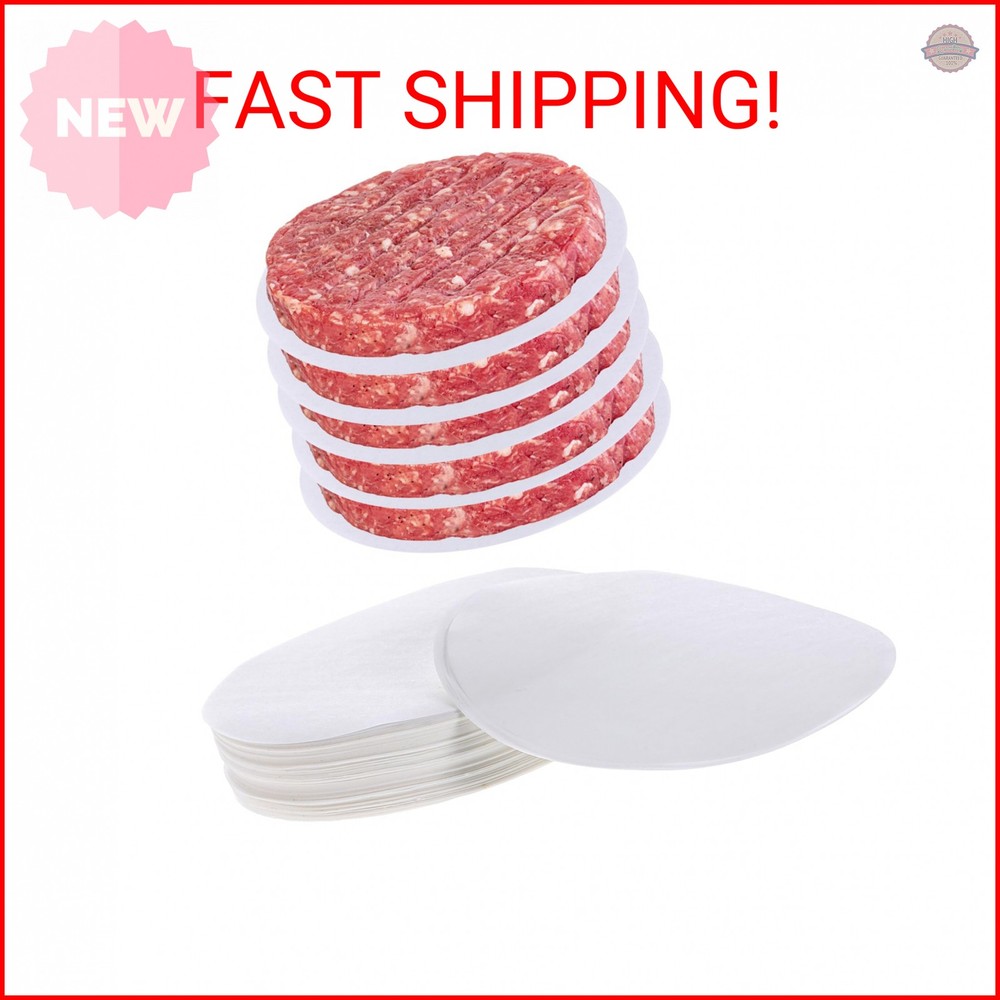 500 PCS Hamburger Patty Paper Round, 4.5 Inch Hamburger Parchment Paper Non Stic