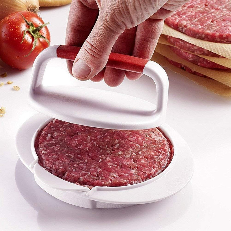 Burger Press Plastic Burger Press Hamburger Press Patty Maker Mould Set, 4.5” Bu gallery