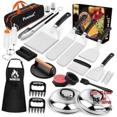 31PCS Griddle Accessories Kit for Blackstone, Flat Top Hibachi Grill Spatula