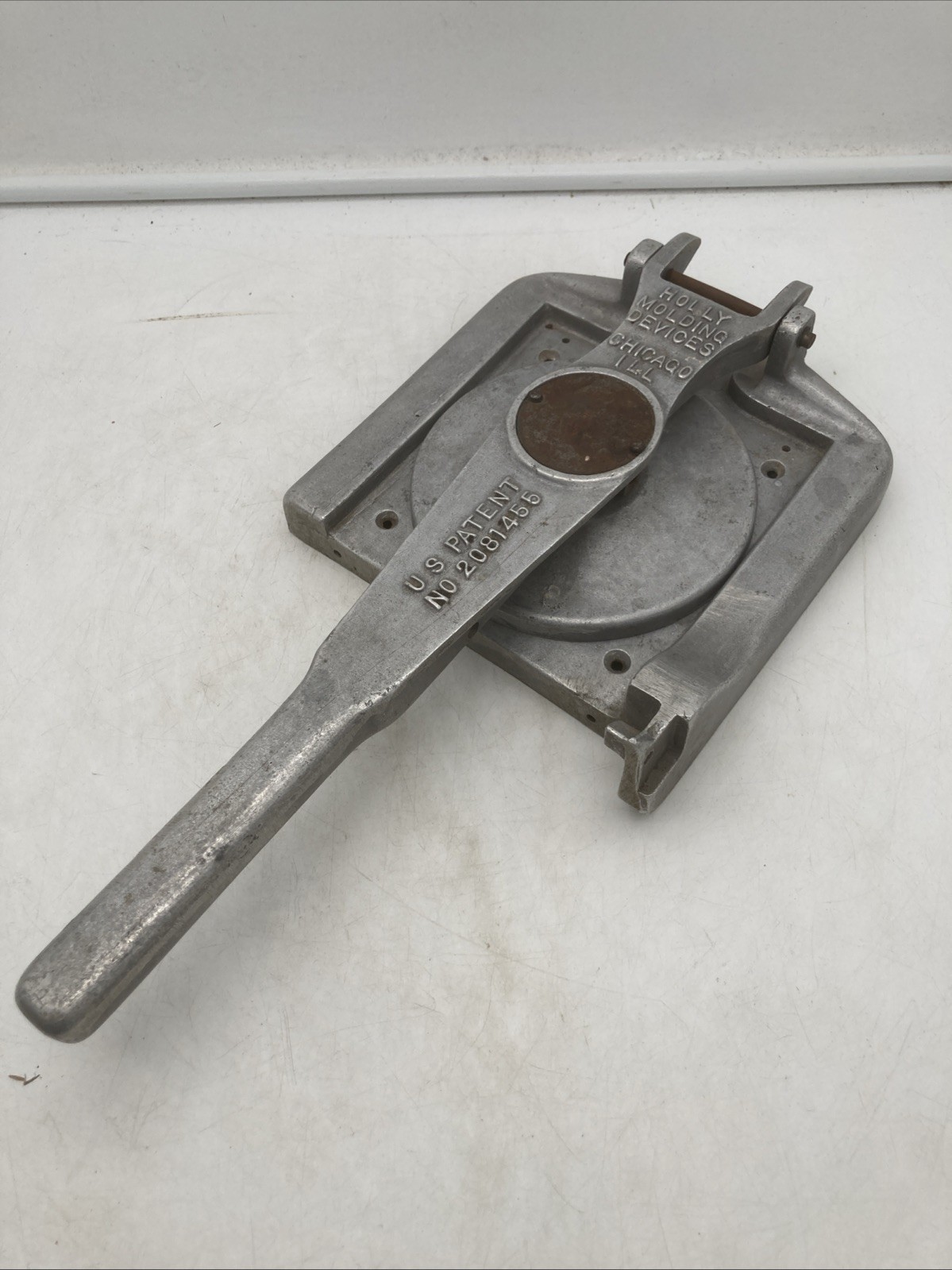 Vintage Holly Molding Devices 5” Hamburger Patty Press Molder Cast Aluminum USA gallery