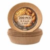 Round Air Fryer Parchment Paper Liners 6.3 Inch, large, Light Brown gallery