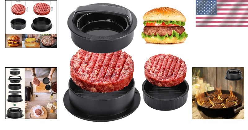 Versatile Burger Press for Patty Perfection: Sliders & Stuffed Burgers Made Easy gallery