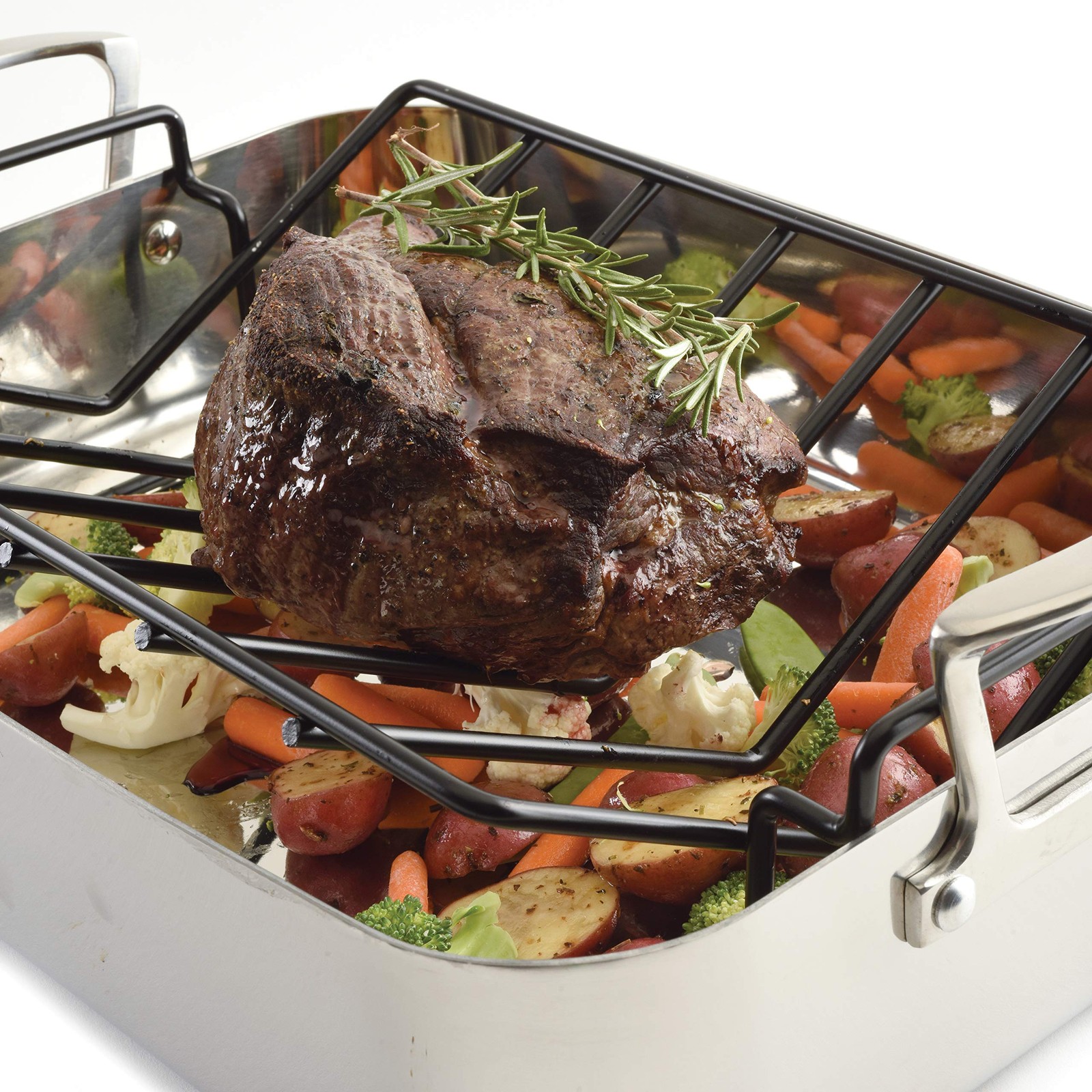 Norpro Nonstick Roasting Rack Heavy Duty | Extra Large 13" x 10" | 1-Count gallery