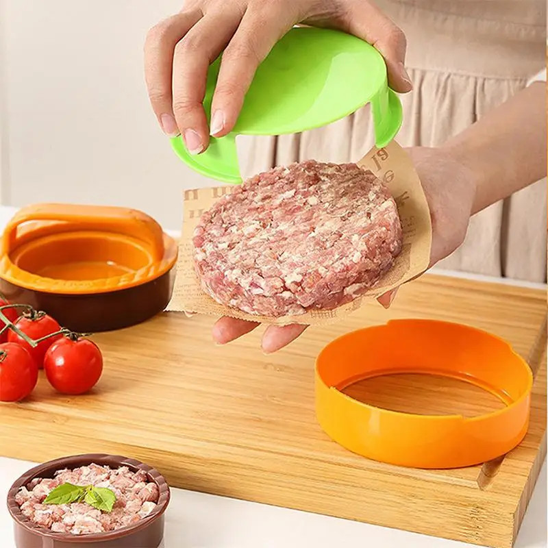 Round Hamburger Patty Maker Meat Press Kitchen Food Prep Gadget gallery
