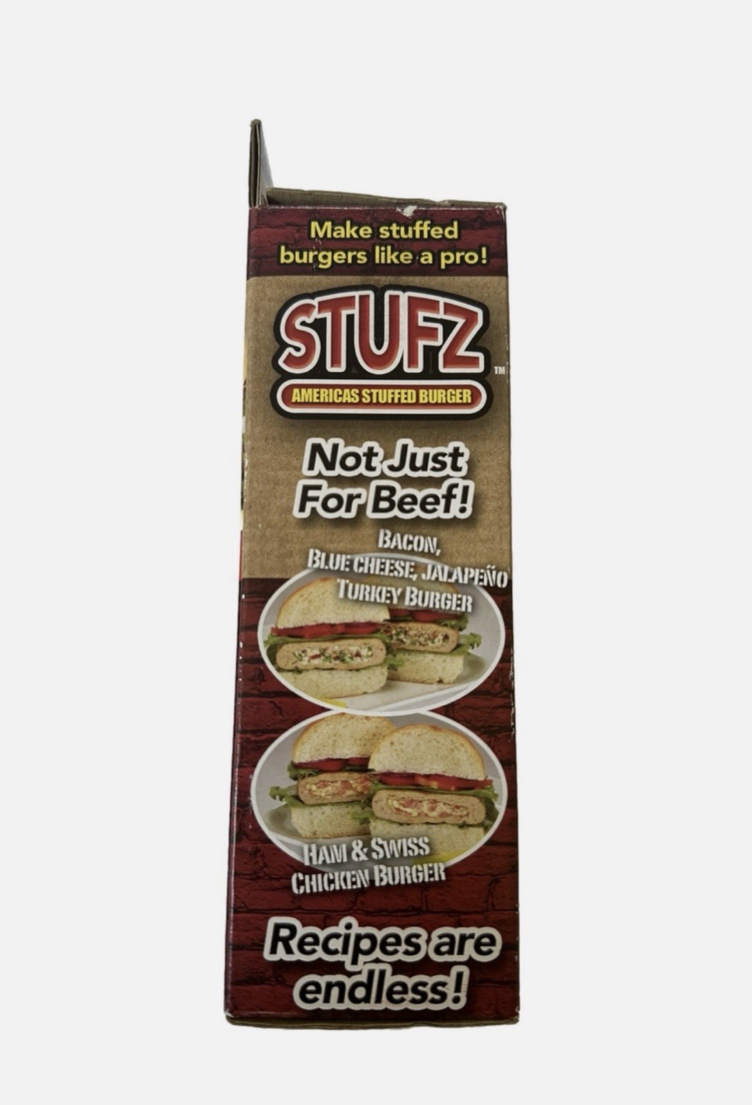 Stufz Stuffed Burger Press Hamburger Patty Maker As Seen On TV NEW Open Box gallery