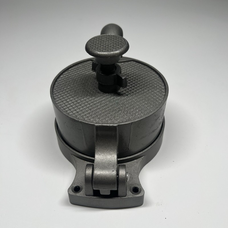 Vintage Commercial Grade 4 5/8" Metal Adjustable Hamburger Patty Press gallery