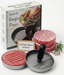 Meykers Burger Press 100 Patty Papers Set | Non-Stick Hamburger Mold with Free W