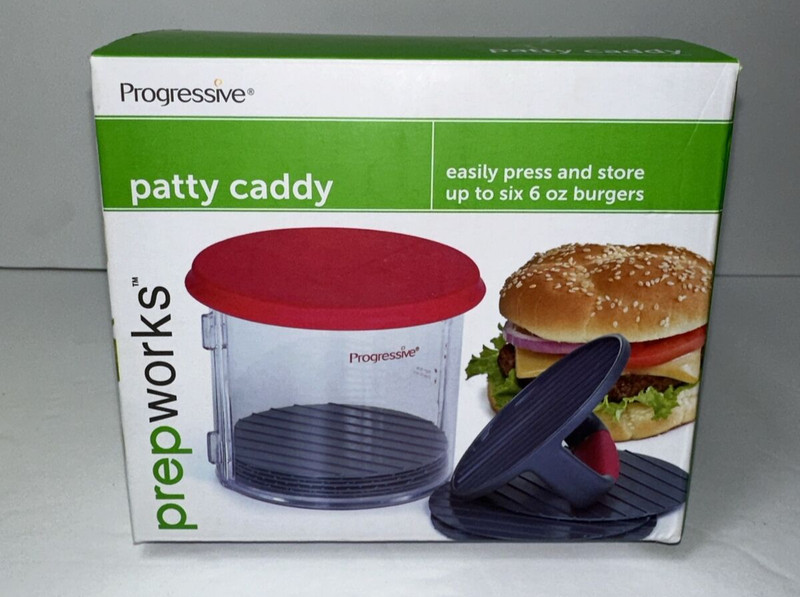 Prepworks Progressive Hamburger Patty Caddy Press and Storage Container gallery