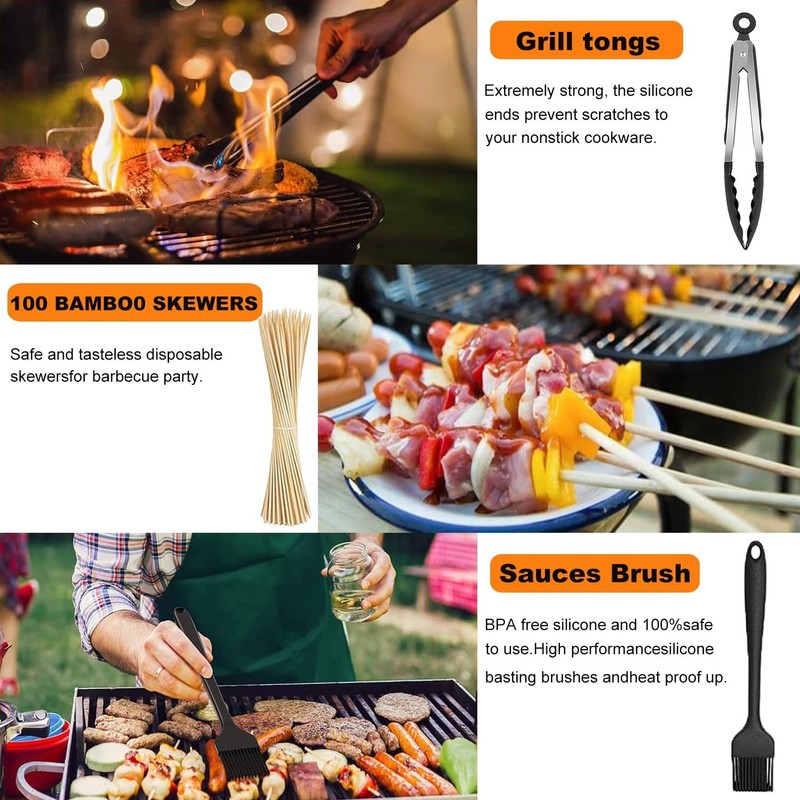 Blackstone Griddle Accessories & Burger Press, 122 PCS Griddle Grill Tools Se... gallery