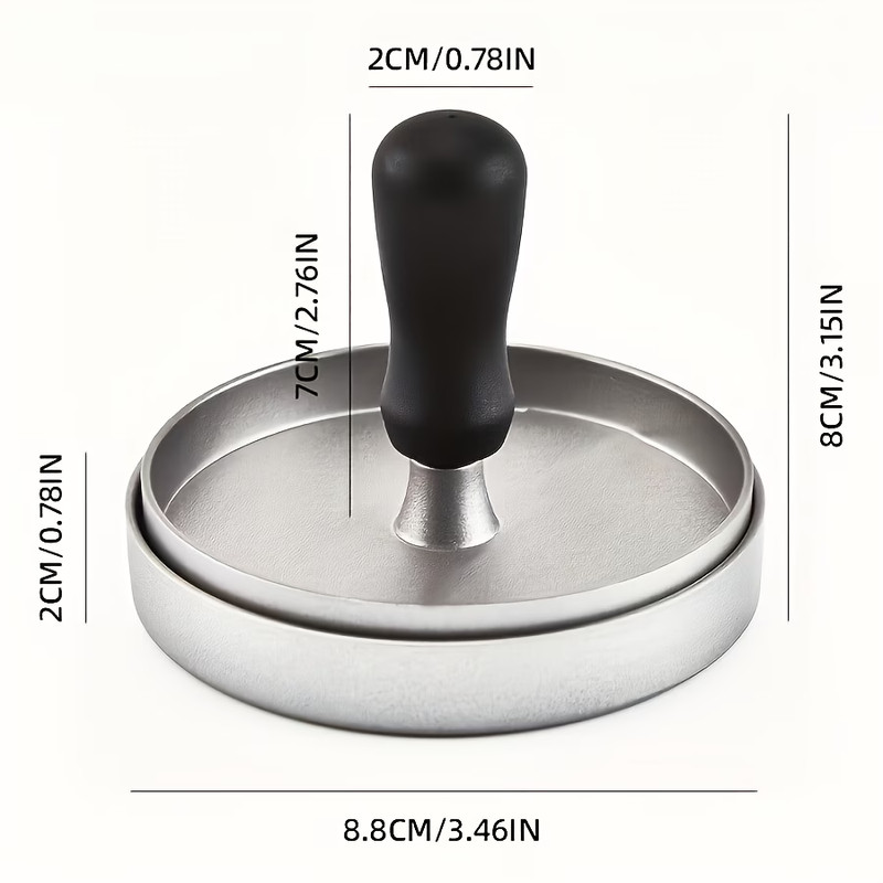 1Pc Non-Stick Coating Burger Press, Ergonomic Textured Handle, Even Patty Shapin gallery